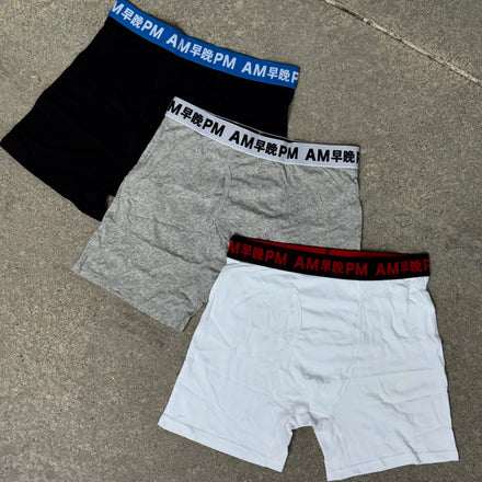 MULTI COLOR LOGO BOXERS / 3 PACK