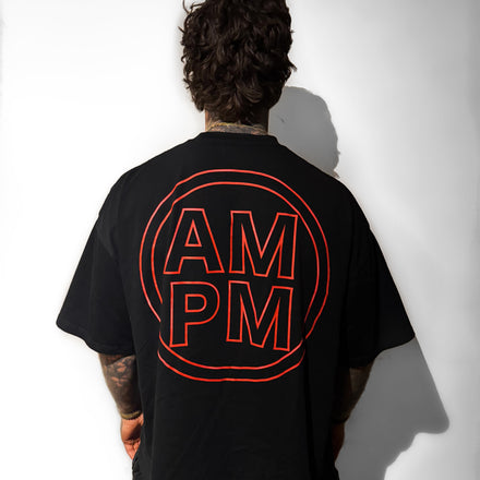 BLACK LOGO TEE - RED