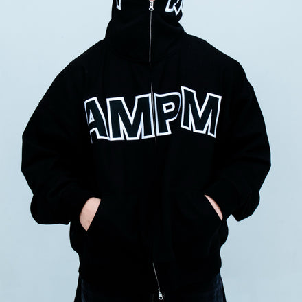 COLLEGIATE FULL ZIP - BLACK